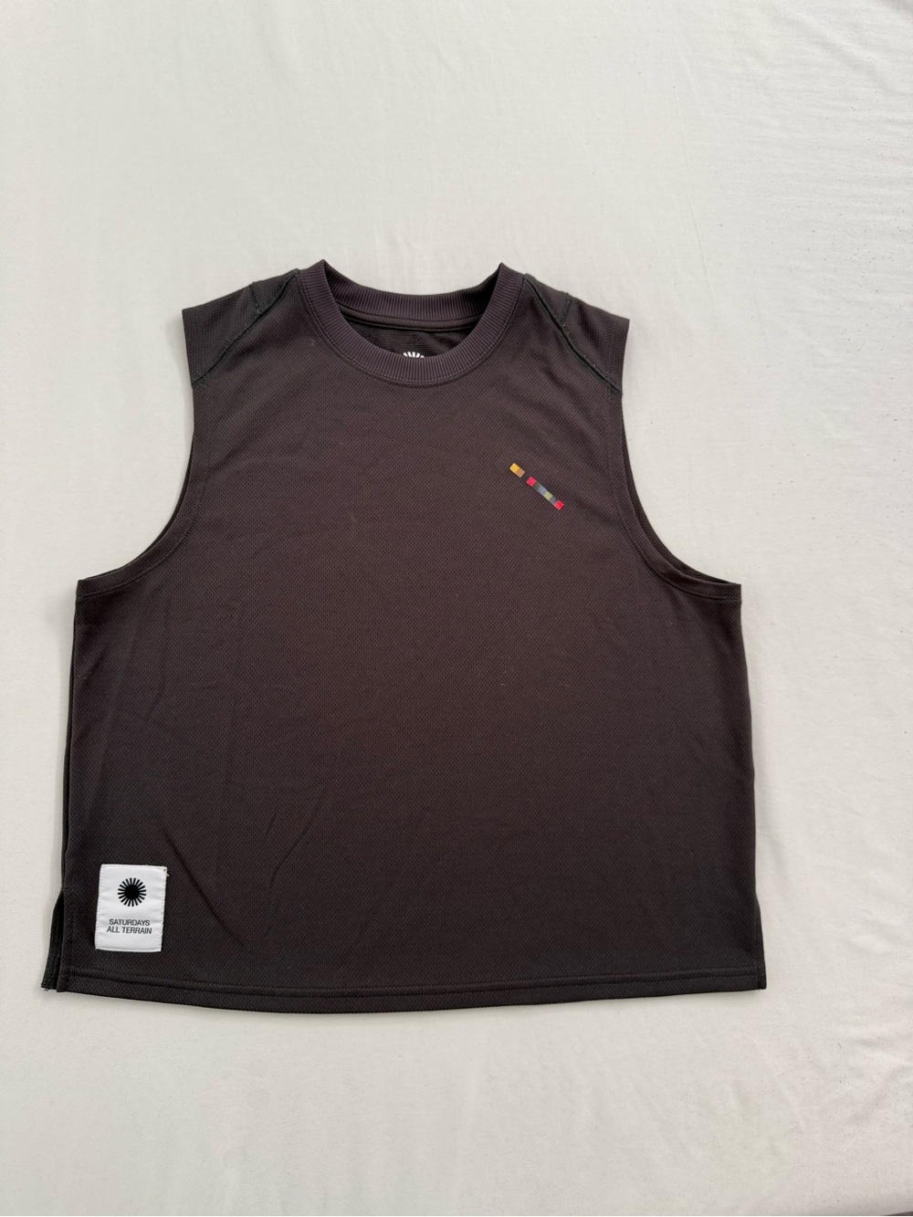 Saturdays NYC All Terrain Black Sleeveless Tank Top Medium